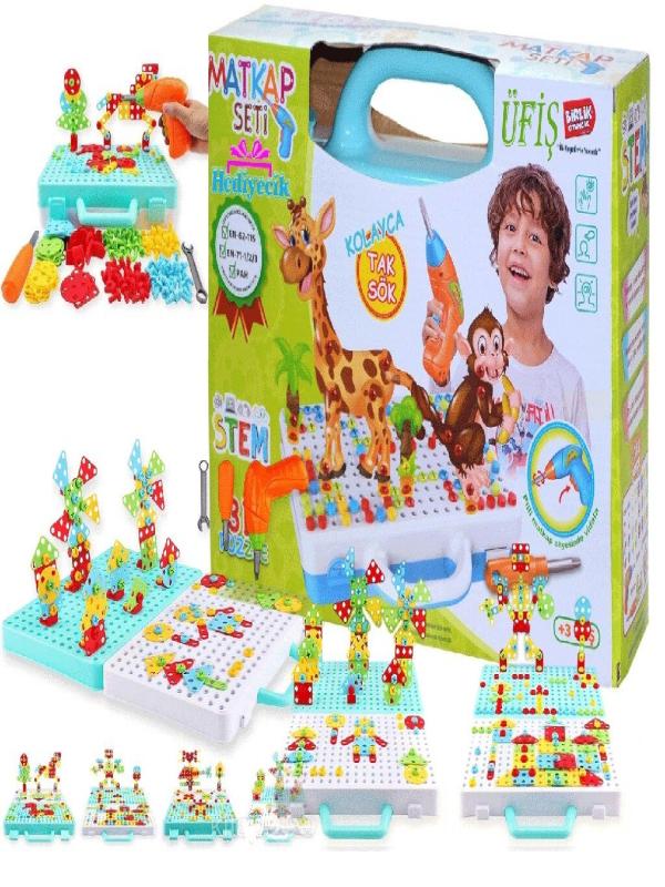 3D STEM EĞİTİCİ MATKAP SETİ-HAYVANLAR URT014-001