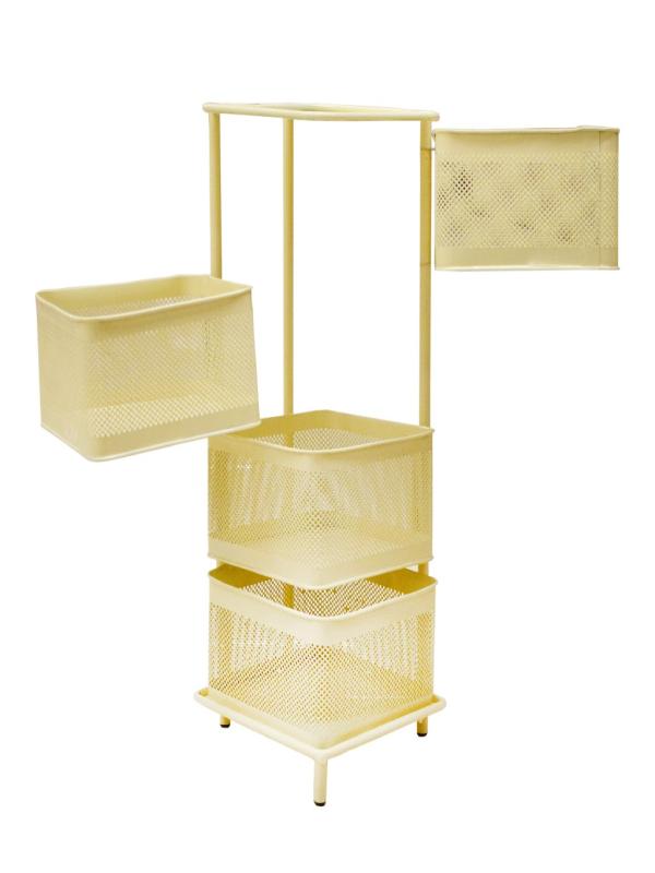 4 KATLI KARE AÇILIR FERFORJE SEBZELİK YM-1057K