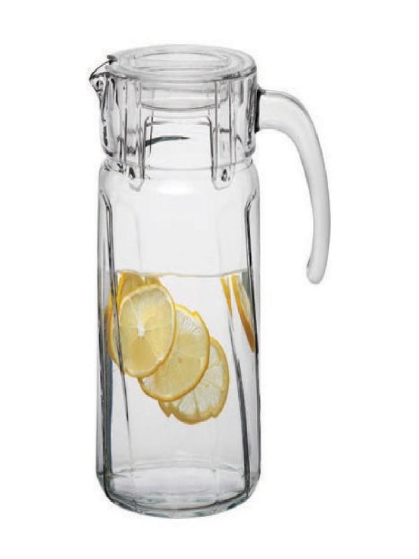 43018 AZUR ŞEFFAF KAPAKLI SÜRAHİ