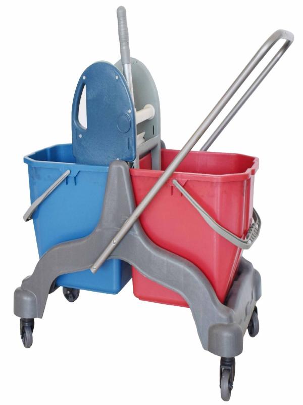 A FORM ÇİFT KOVALI TEMİZLİK ARABASI PLASTİK NATUREL MPA106