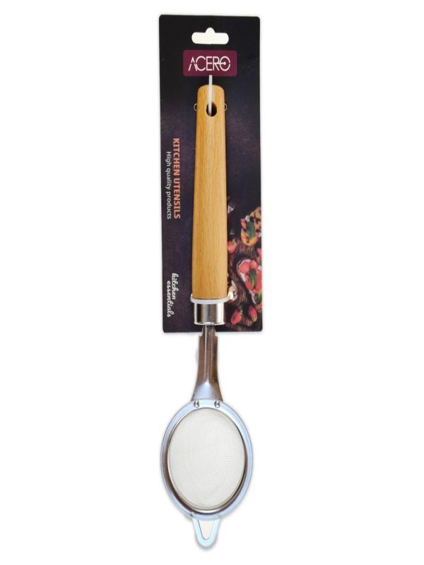 ACERO AHŞAP SAPLI METAL ÇAY SÜZGECİ 30477