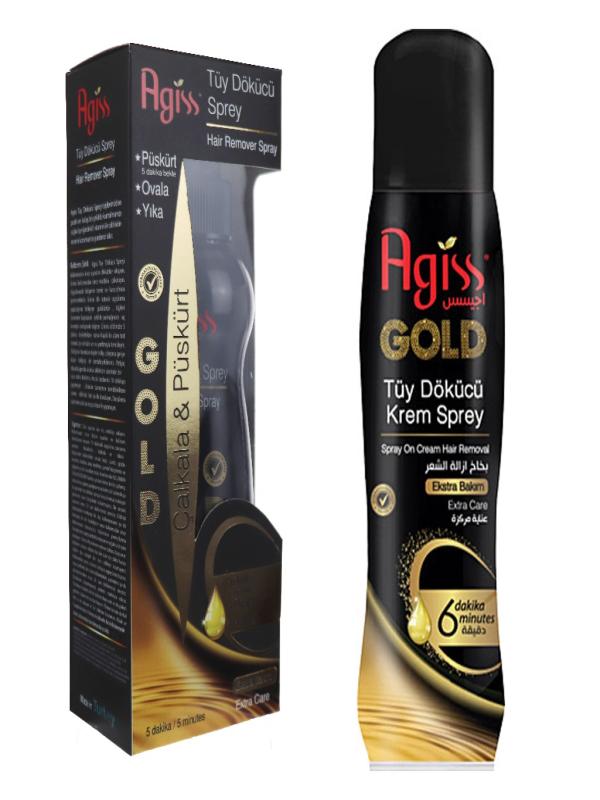 AGİSS TÜY DÖKÜCÜ KREM SPREY GOLD EXT.175 ML