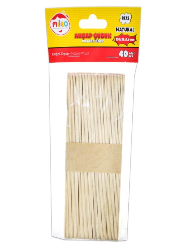 AHŞAP ÇUBUK - KARE 150*18*1,6 MM NATUREL 1832