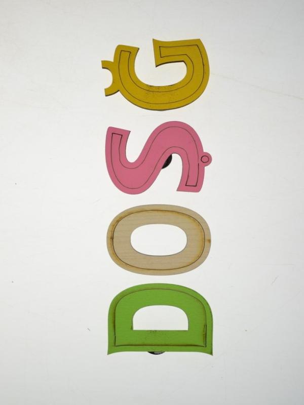 AHŞAP HARF DOLAP SÜSÜ