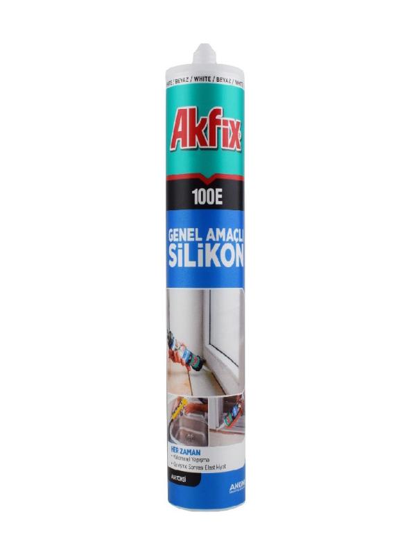 AKFİX 100E GENEL AMAÇLI SİLİKON 280ML BEYAZ SA042