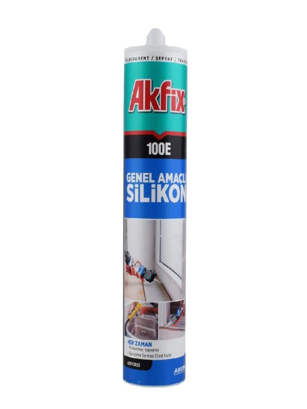 AKFİX 100E GENEL AMAÇLI SİLİKON 280ML ŞEFFAF SA041