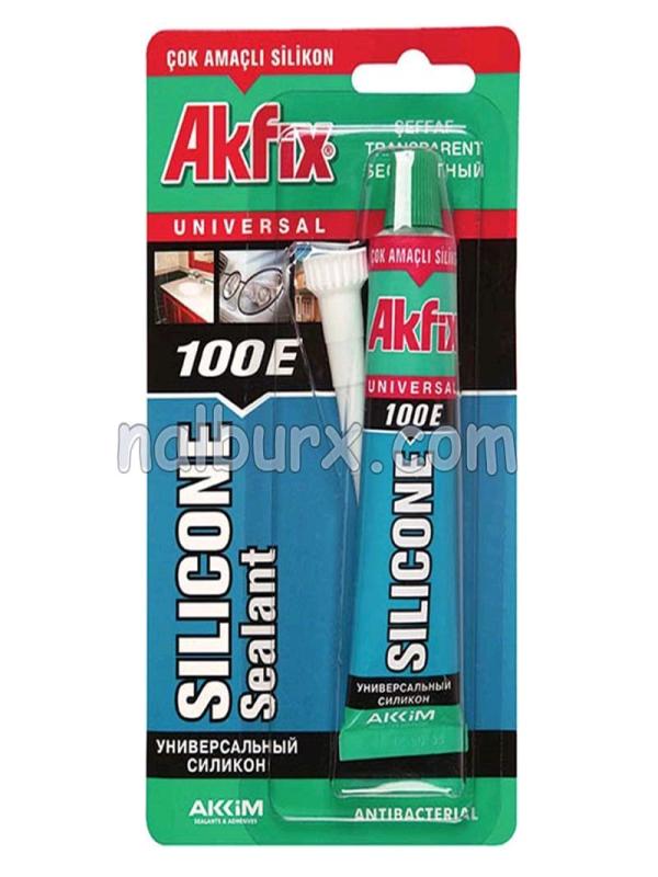 AKFİX 100E GENEL AMAÇLI TÜP SİLİKON ŞEFFAF 50ML SA111