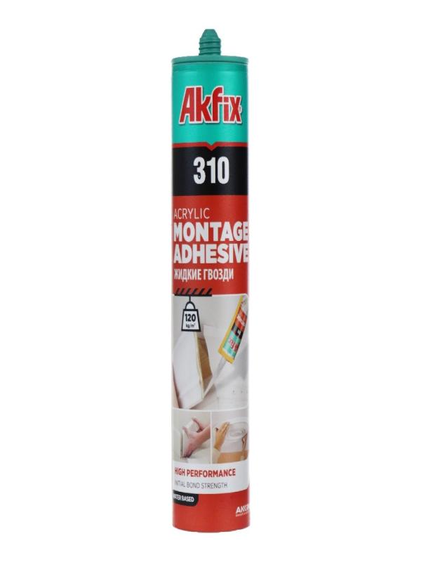 AKFİX 310 KARTONPİYER-STROPİYER YAPIŞTIRICI 310ML BEYAZ GA200