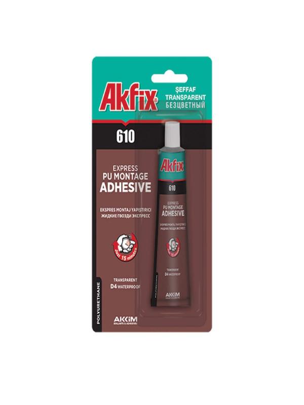 AKFİX 610 PU EKSPRES ÇİVİ ŞEFFAF 50ML GA305