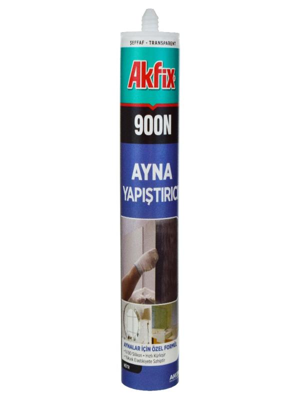 AKFİX 900N NÖTR AYNA SİLİKONU 280ML ŞEFFAF SA081