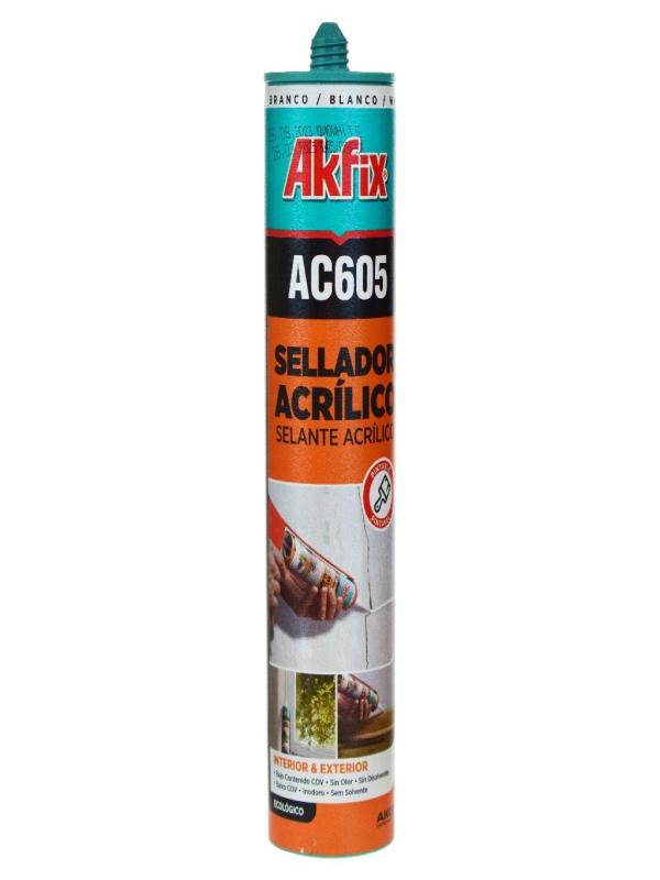 AKFİX AC605 AKRİLİK MASTİK BEYAZ 500GR AA002