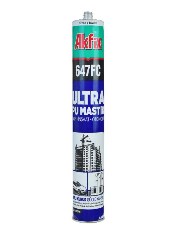AKFİX PU MASTİK OTOMOTİV YAPI 280 ML SİYAH P6 AA473