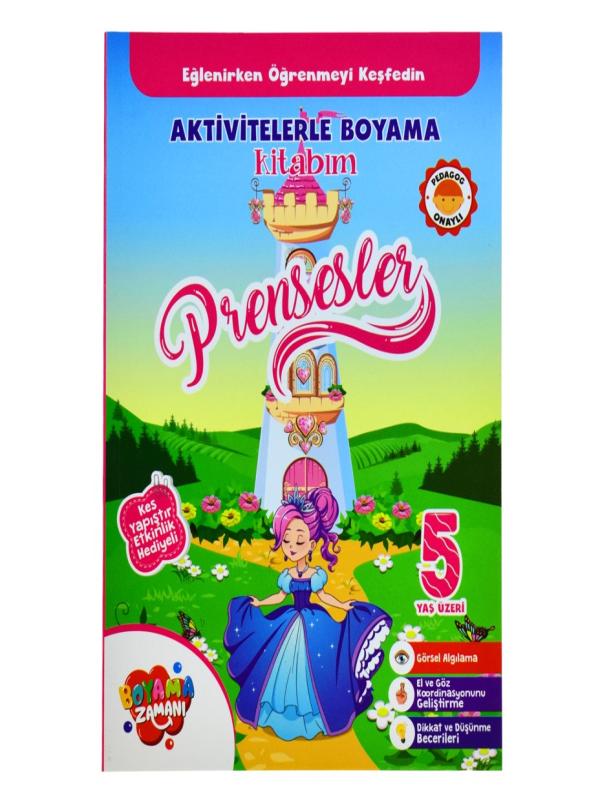 AKTİVİTELERLE BOYAMA KİTABIM - PRENSESLER