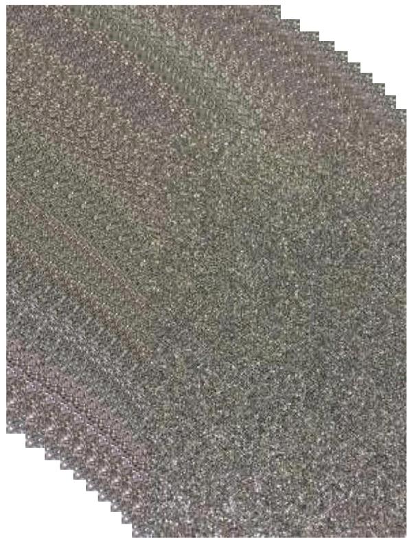 ALEX 50*70 SİMLİ GÜMÜŞ 10 LU FON KARTONU ALX-468