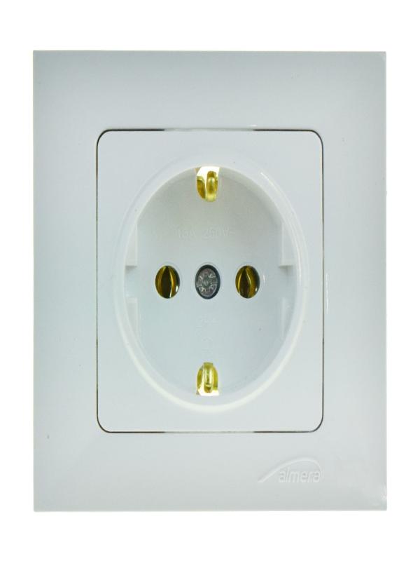 ALMERA BEYAZ TOPRAKLI PRİZ - BATI