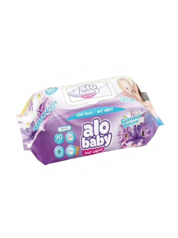 ALOBABY 90 LI ISLAK MENDİL SÜMBÜL