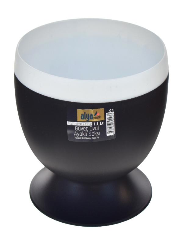 ALYA GÜVEÇ OVAL AYAKLI SAKSI 1,1LT ALY-10/22