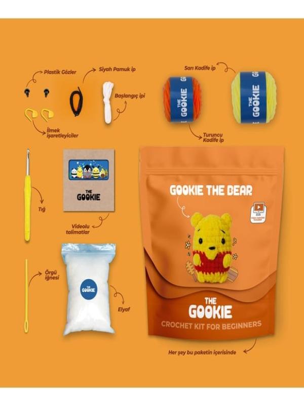 AMİGURUMİ TIĞ KİTİ BEAR 9045