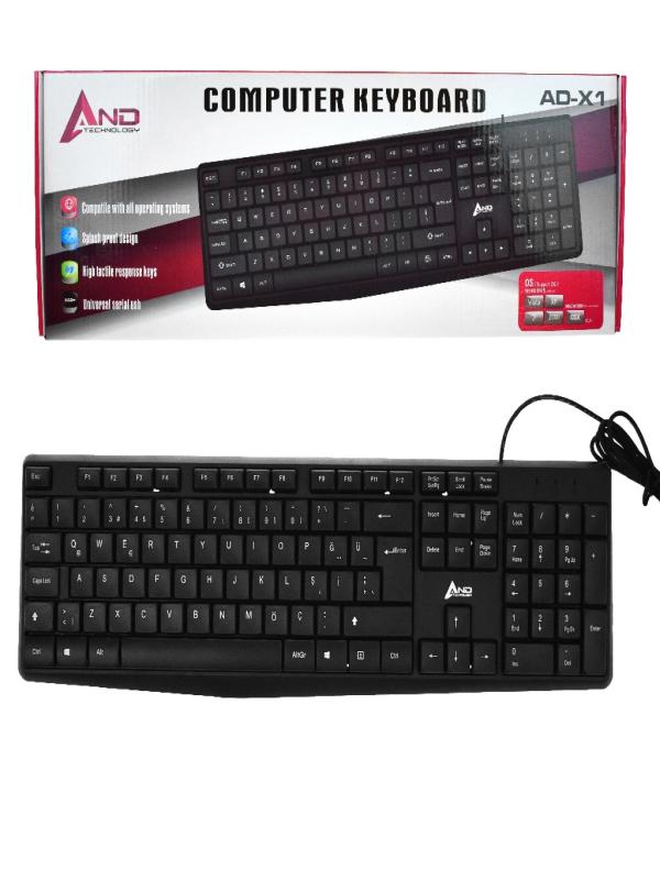 AND COMPUTER KEYBOARD AND-AD-X1