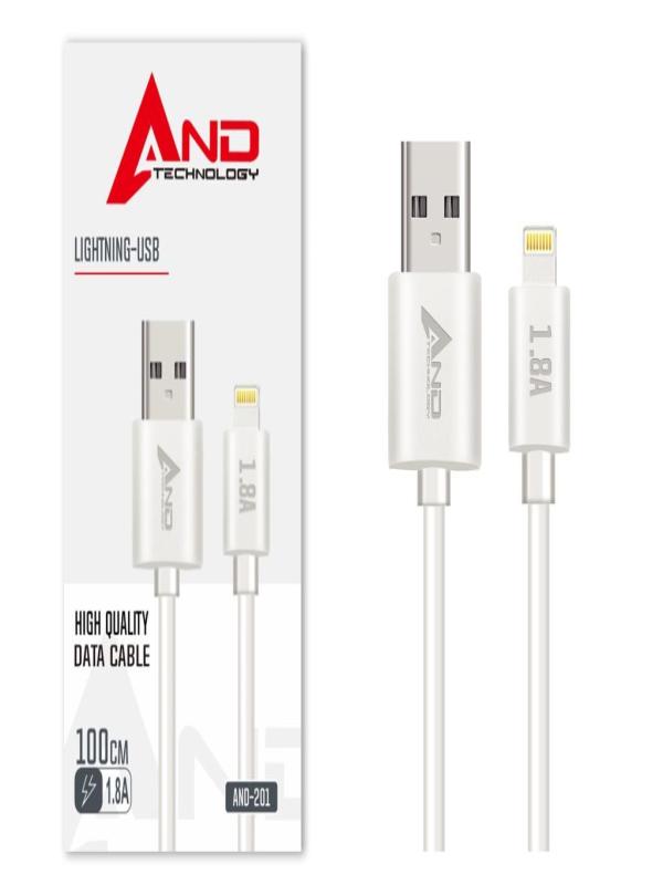 AND LİGHTNİNG USB KABLO 1.8A AND-201
