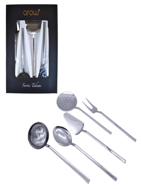 AROW ÇELİK SERVİS TAKIMI 5 PRÇ TR-3202