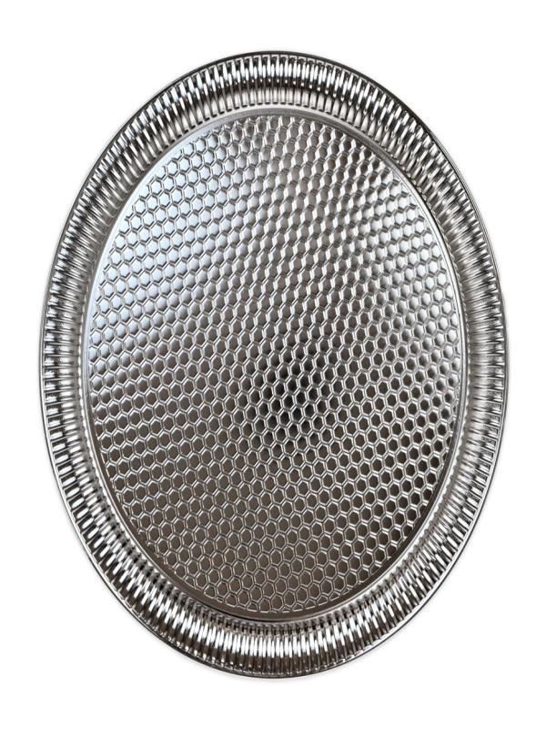 AROW METAL TEPSİ YUVARLAK GÜMÜŞ 35 CM TR-6269
