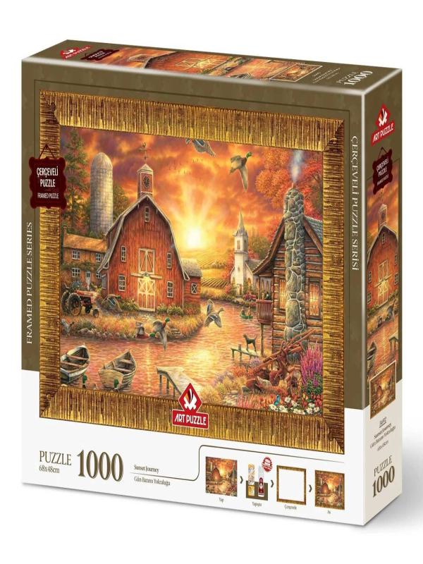 ART PUZZLE 1000 GÜN BATIMI YOLCULUĞU ÇERÇEVELİ  5692
