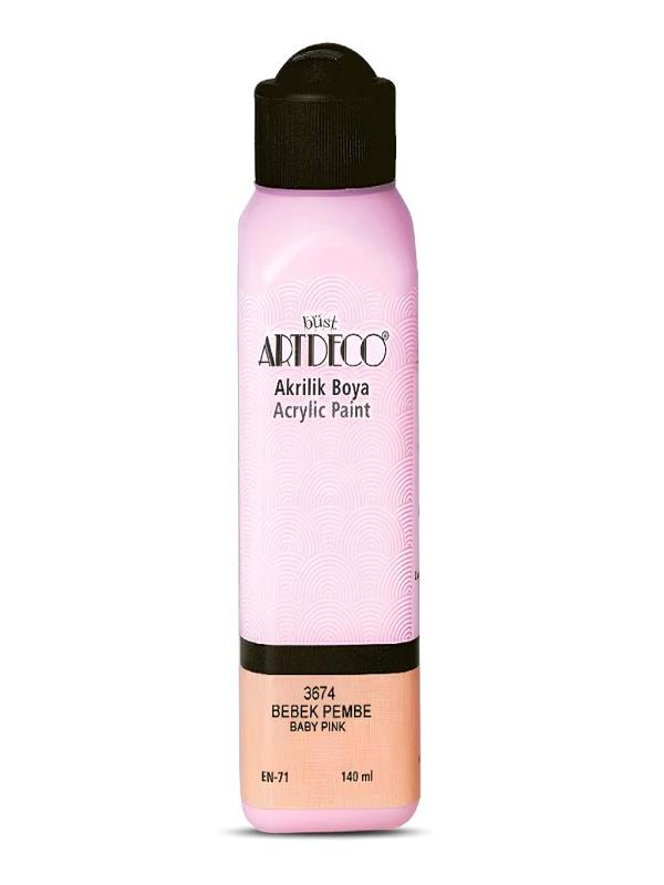 ARTDECO AKRİLİK BOYA 140 ML BEBEK PEMBE 3674