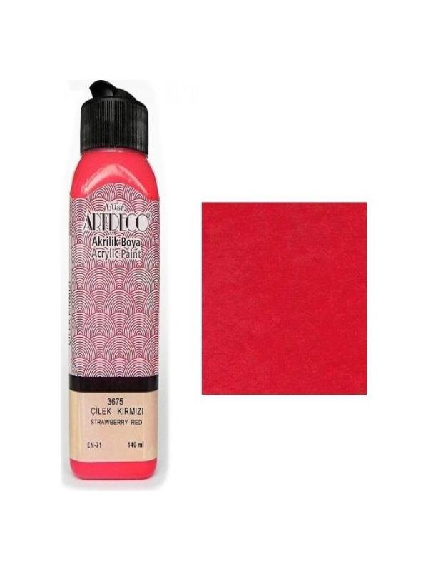 ARTDECO AKRİLİK BOYA 140 ML ÇİLEK KIRMIZI 3675