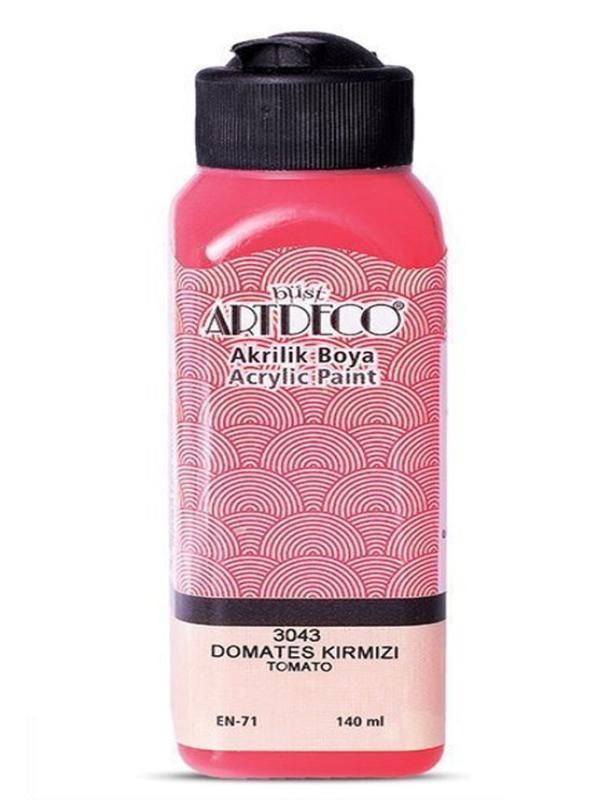 ARTDECO AKRİLİK BOYA 140 ML DOMATES KIRMIZI 3043