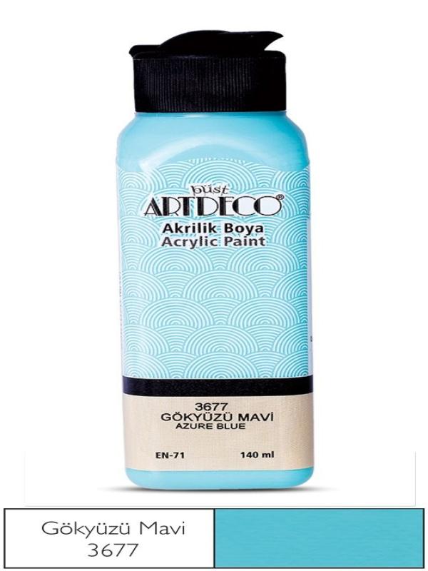 ARTDECO AKRİLİK BOYA 140 ML GÖKYÜZÜ MAVİ 3677