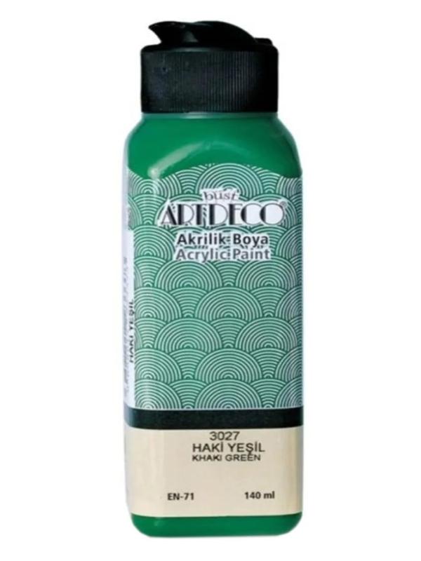 ARTDECO AKRİLİK BOYA 140 ML HAKİ YEŞİL 3027