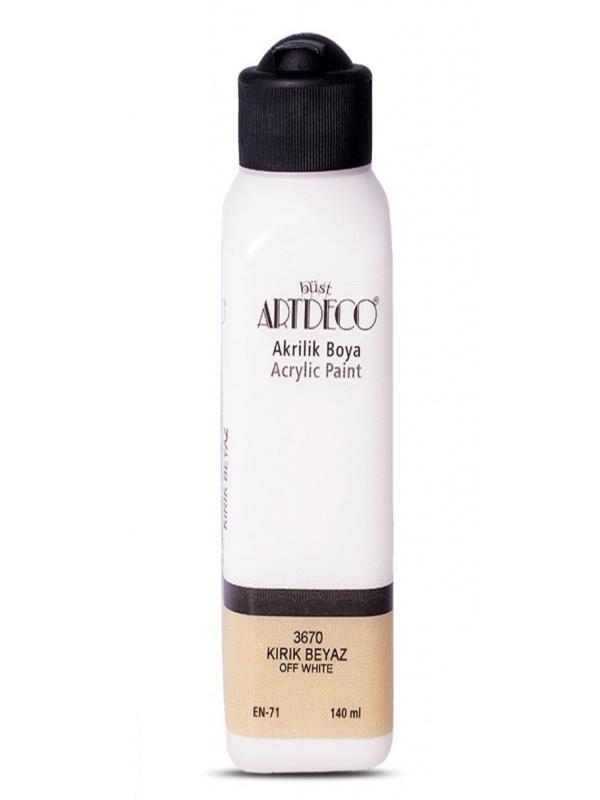 ARTDECO AKRİLİK BOYA 140 ML KIRIK BEYAZ 3670