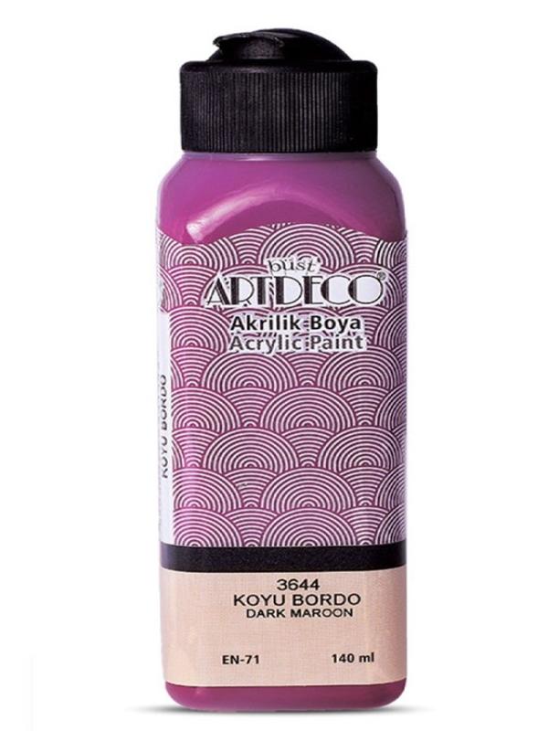ARTDECO AKRİLİK BOYA 140 ML KOYU BORDO 3644