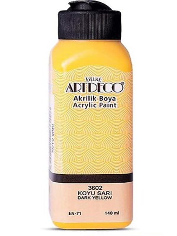 ARTDECO AKRİLİK BOYA 140 ML KOYU SARI 3602