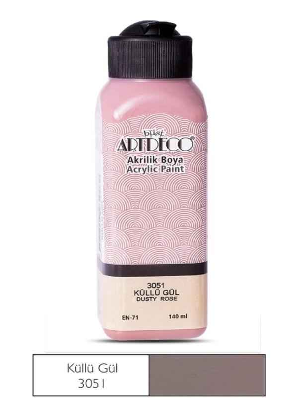 ARTDECO AKRİLİK BOYA 140 ML KÜLLÜ GÜL 3051
