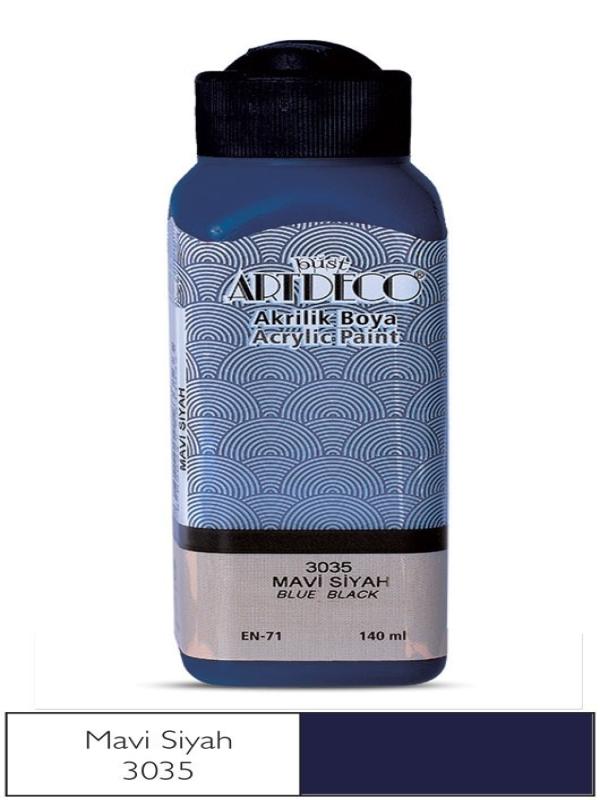 ARTDECO AKRİLİK BOYA 140 ML MAVİ SİYAH 3035