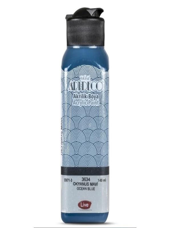 ARTDECO AKRİLİK BOYA 140 ML OKYANUS MAVİ 3634