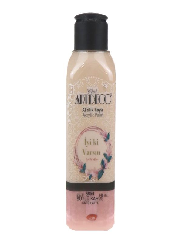 ARTDECO AKRİLİK BOYA 140 ML SÜTLÜ KAHVE 3654