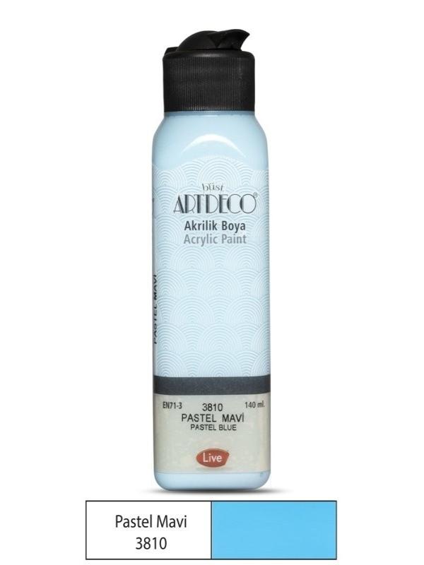 ARTDECO PASTEL AKRİLİK BOYA 140 ML PASTEL MAVİ 3810