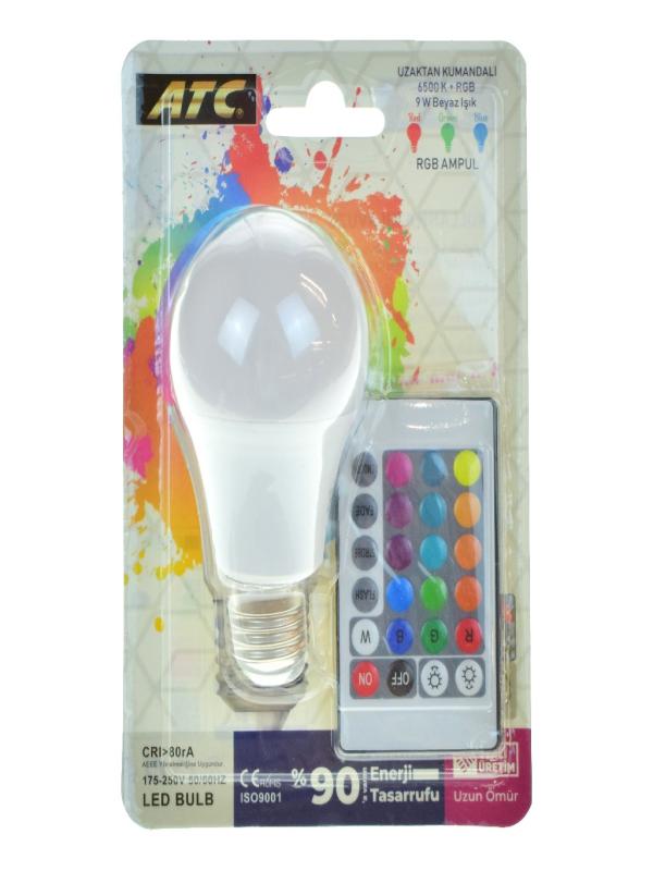 ATC 9W LED KUMANDALI AMPUL RGB