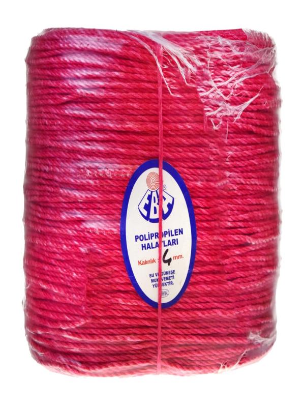 ATEŞ 4 MM EBA NAYLON HALAT KIRMIZI