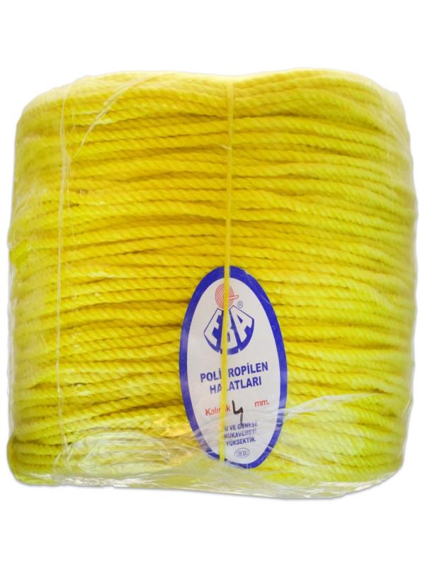 ATEŞ 4 MM EBA NAYLON HALAT SARI