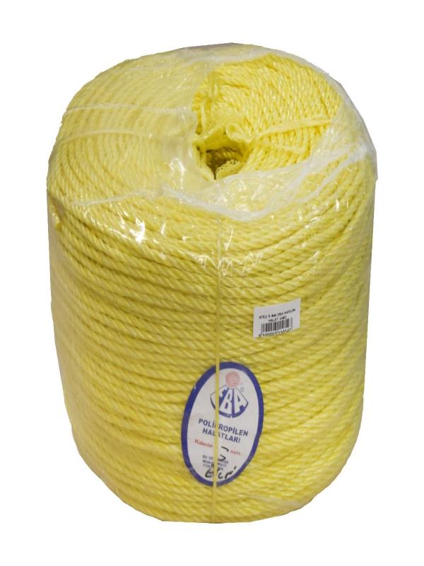 ATEŞ 5 MM EBA NAYLON HALAT SARI