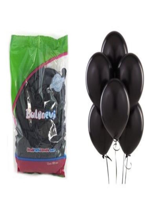 BALONEVİ SİYAH BALON 12