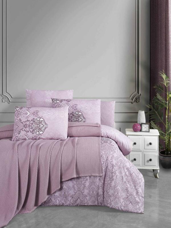 BEĞENAL ÖRGÜ PİKELİ NEVRESİM TAKIMI ÇİFT KİŞİLİK