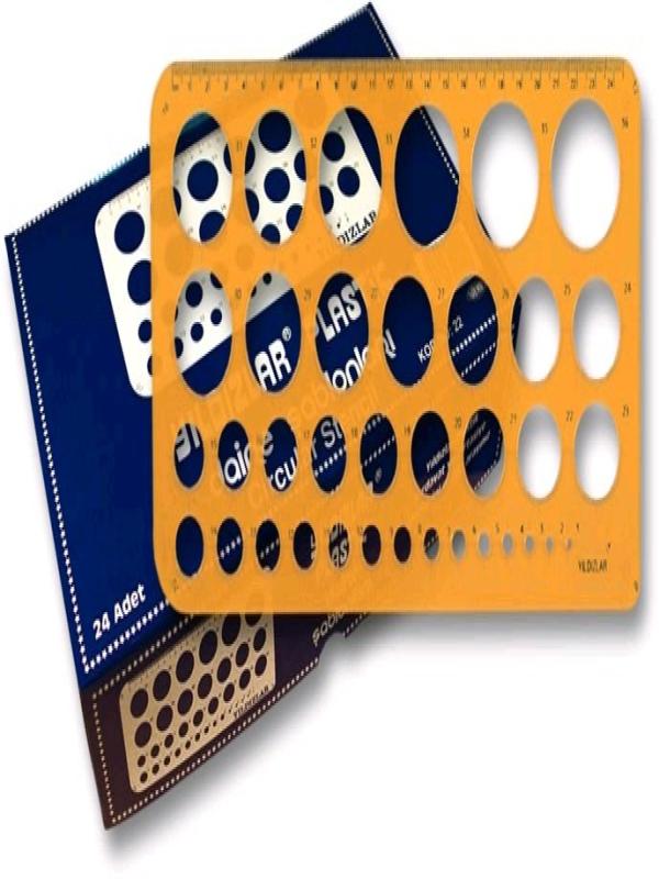 BEŞ YILDIZLAR DAİRE ŞABLONU BÜYÜK NO:022