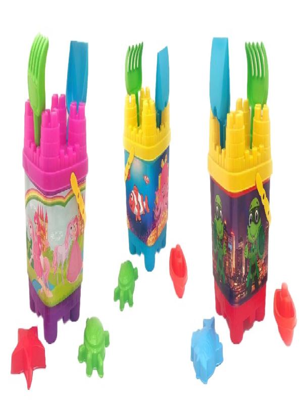 BEST TOYS  KALE BASKILI KUM KOVA SETİ 6551