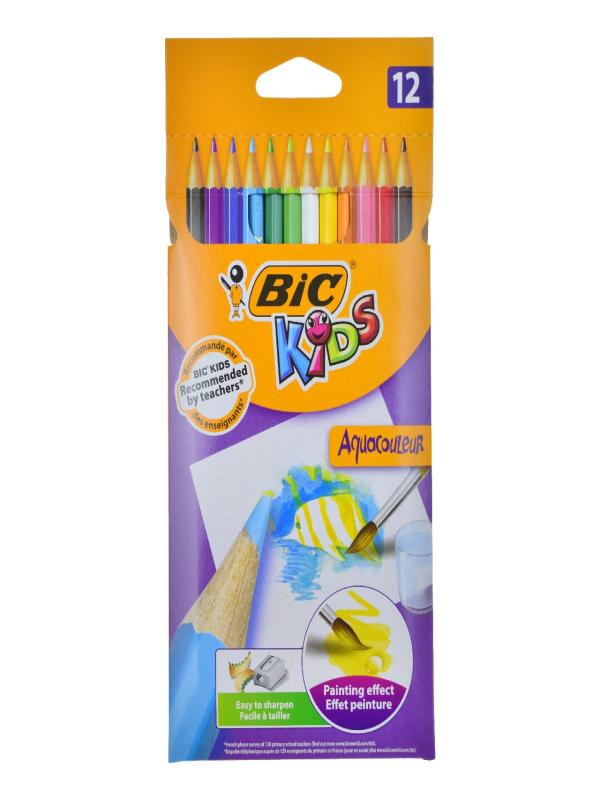BİC AQUACOULEUR KURU BOYA 12 Lİ