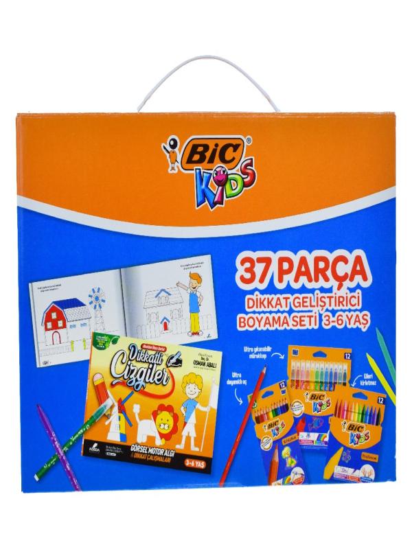BİC DİKKAT GELİŞTİCİ BOYAMA SETİ 37 PARÇA
